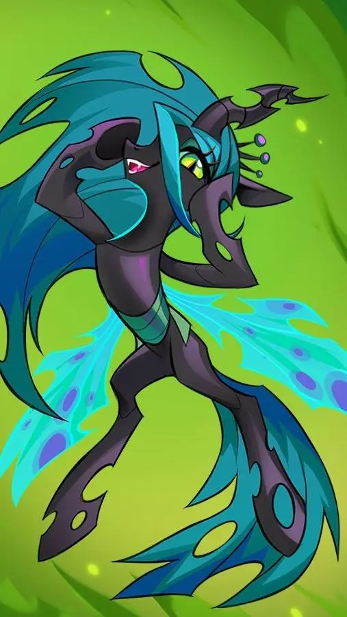 ai character: Queen Chrysalis background