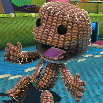 chat with ai character: Sack boy