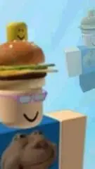 ai character: Pizzaburger...ig background