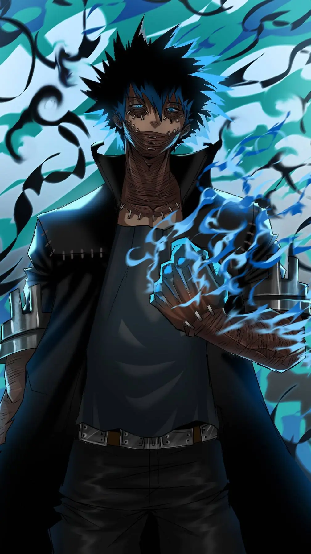 ai character: MHA Dabi  background