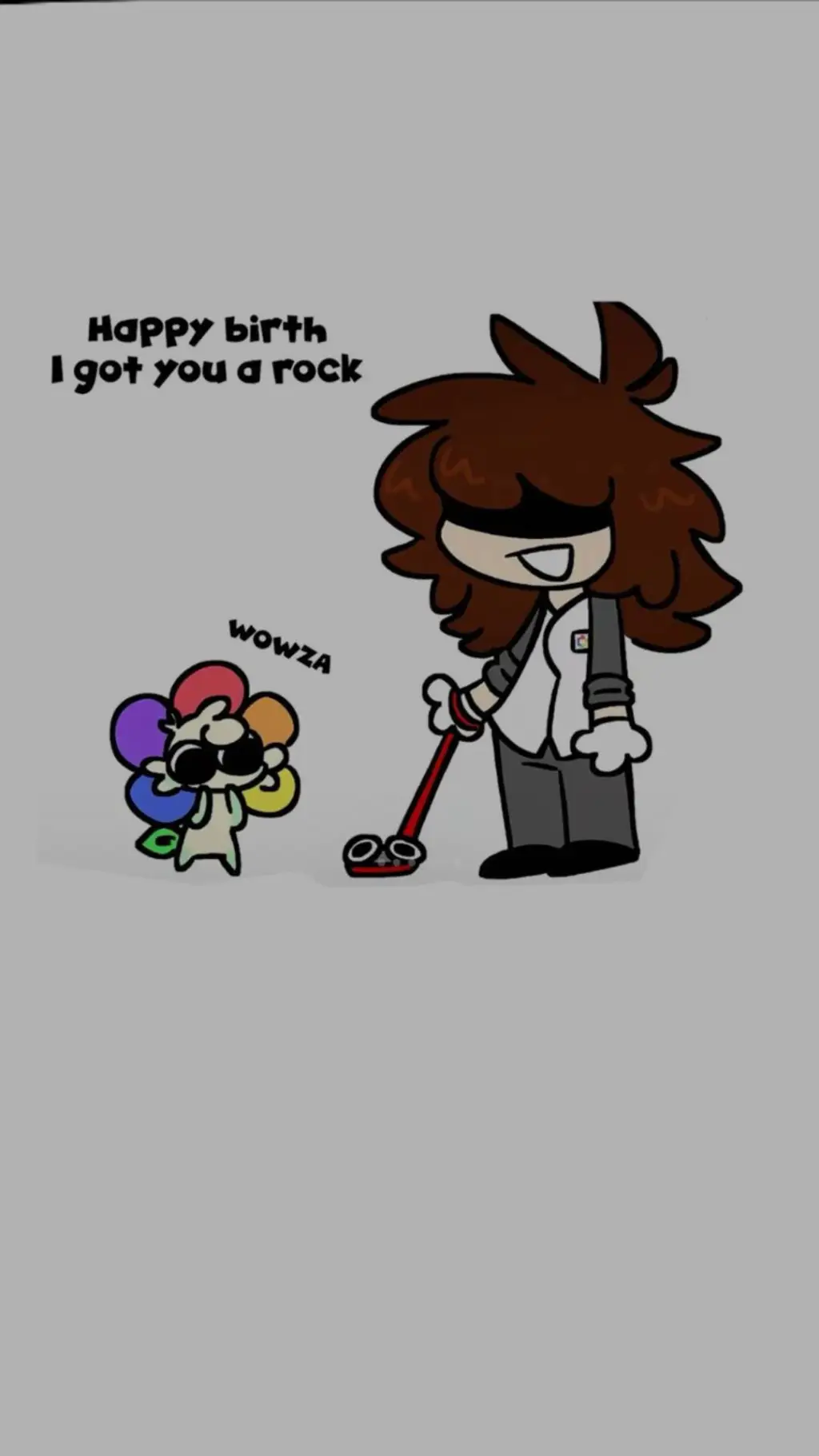 ai character: Dandys world background