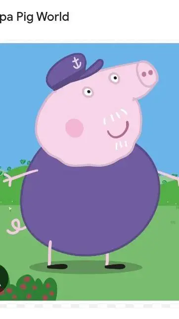 ai character: Grandpa pig  background