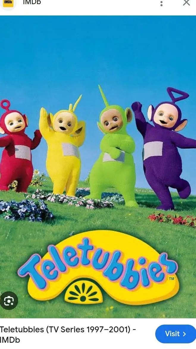 ai character: teletubbies  background