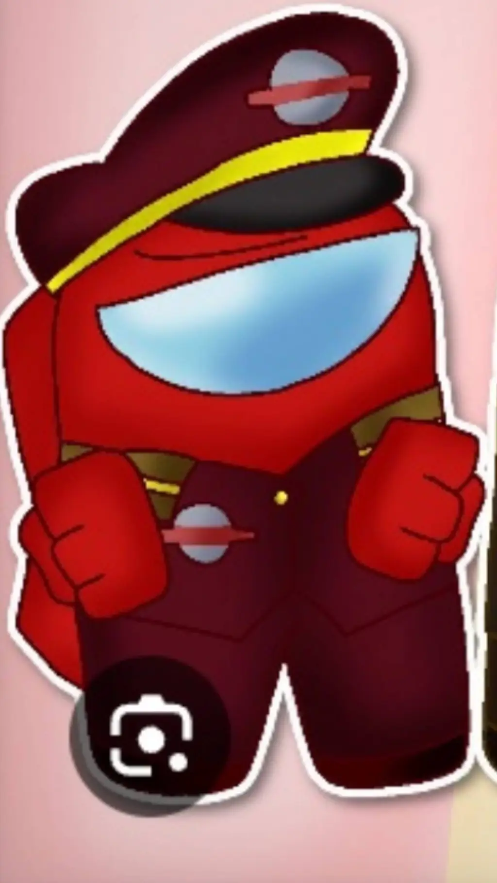 ai character: captain red background