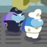 chat with ai character: among us gaurd