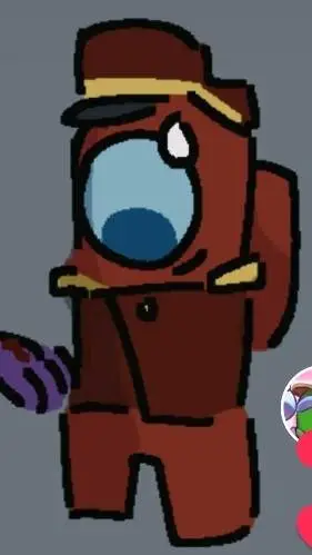 ai character: captain red background