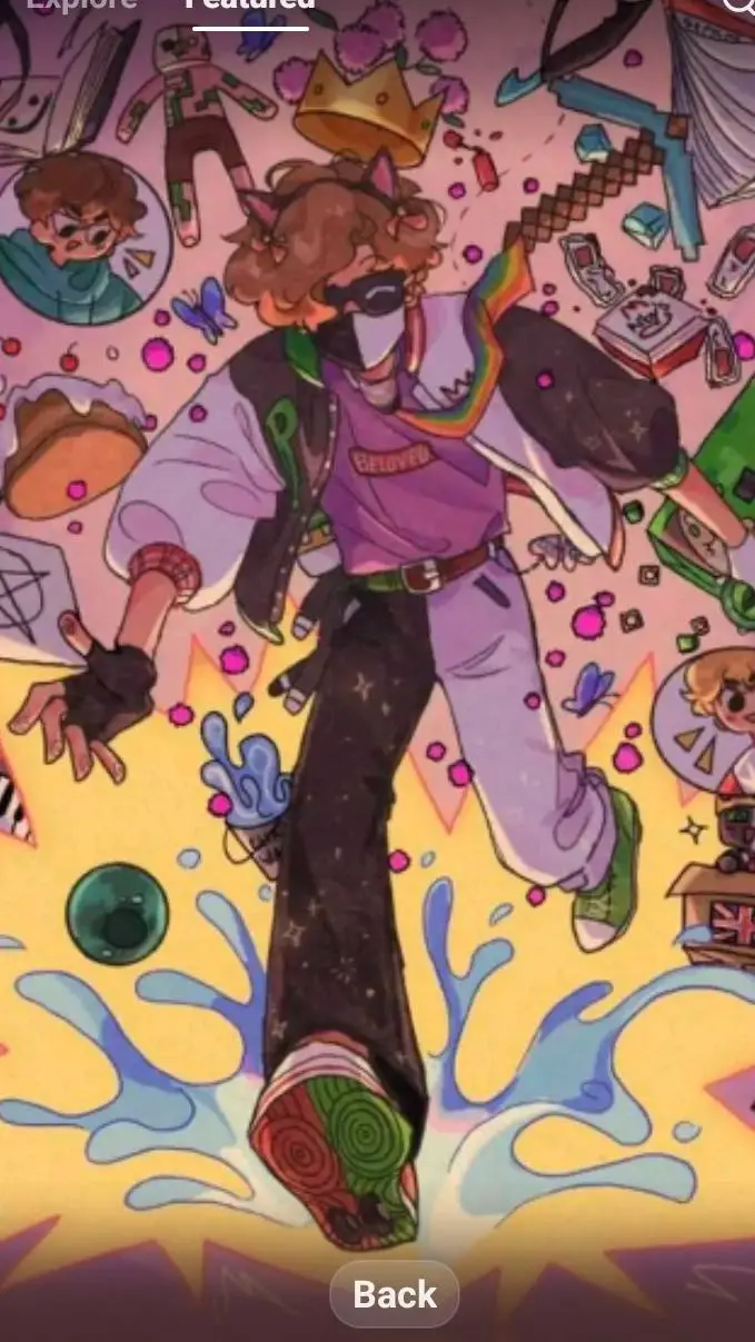 ai character: dsmp talent show background