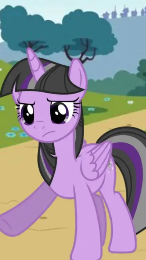 ai character: twiliy apringdark background