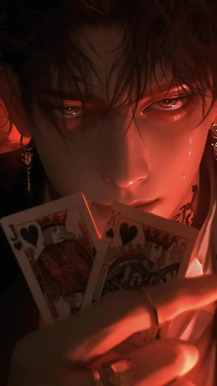 ai character: Ashton Kutcher  background