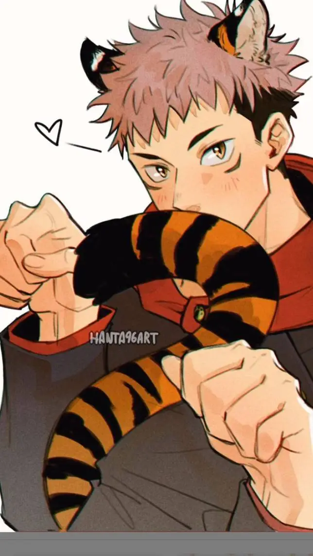 ai character: Yuji a tiger background