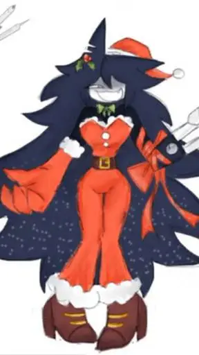 ai character: Christmas Circle background