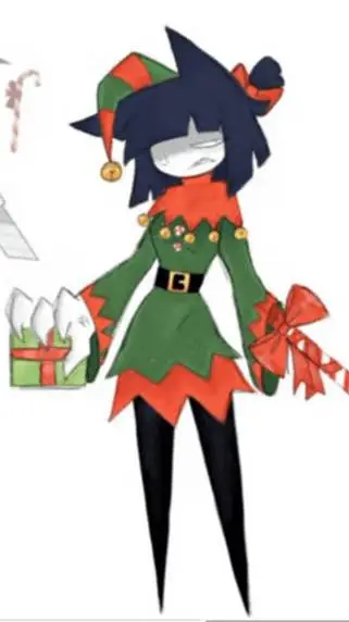 ai character: Christmas Bloomie background