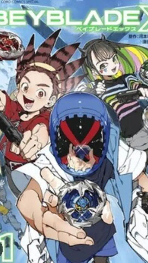 ai character: Beyblade X ep.1 background