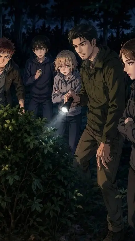ai character: Campfire classtrip background