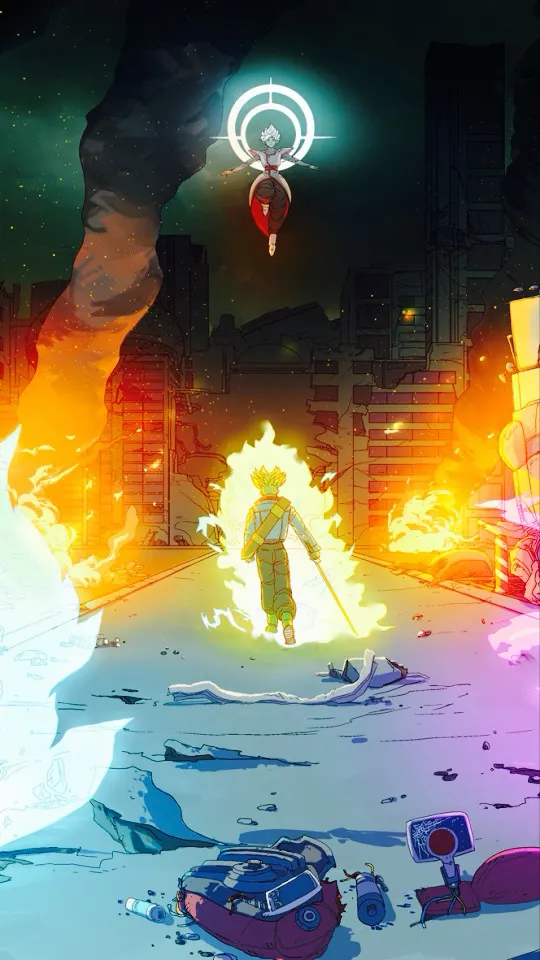 ai character: Trunks  background