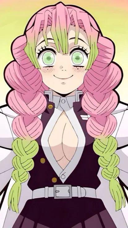 ai character: Mitsuri kanroji  background