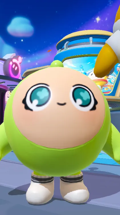 ai character: Minty the eggy background