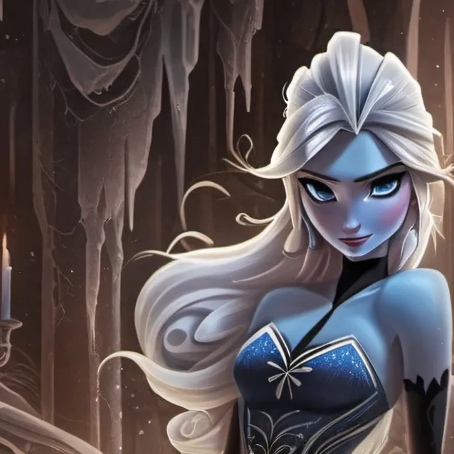 chat with ai character: Dark elsa