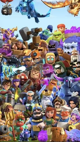 ai character: CLASH ROYAL background