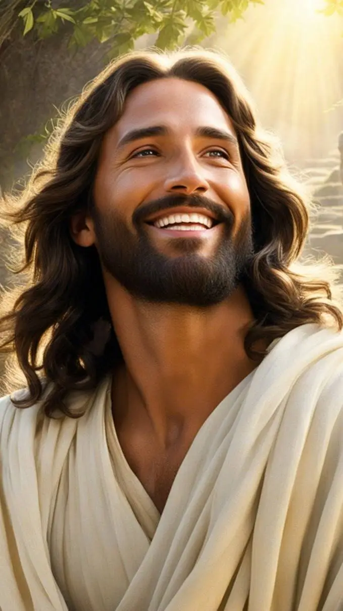ai character: Jesus Cristo  background