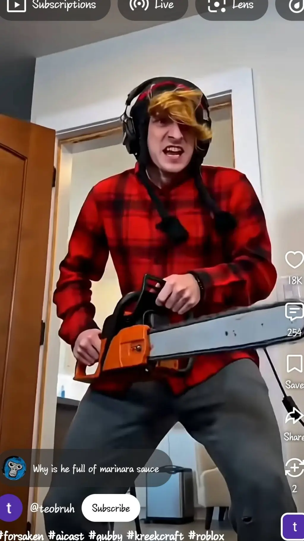 ai character: INSANE KREEKCRAFT background
