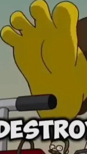 ai character: homers giant toes background