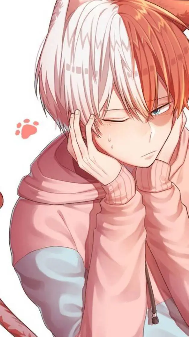 ai character: 🩵Catboy Todoroki❤️ background
