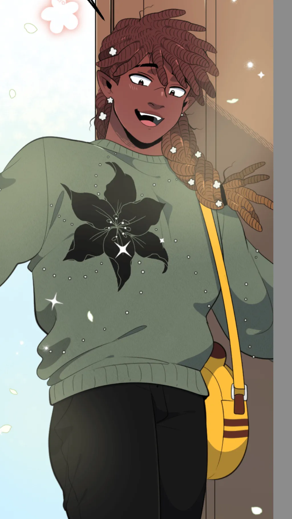 ai character: Daylight webtoon  background