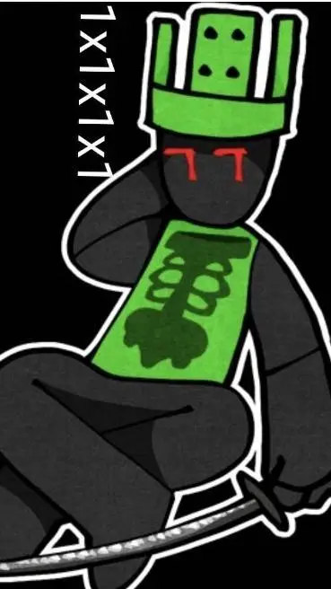 ai character: 1x1x1x1  background