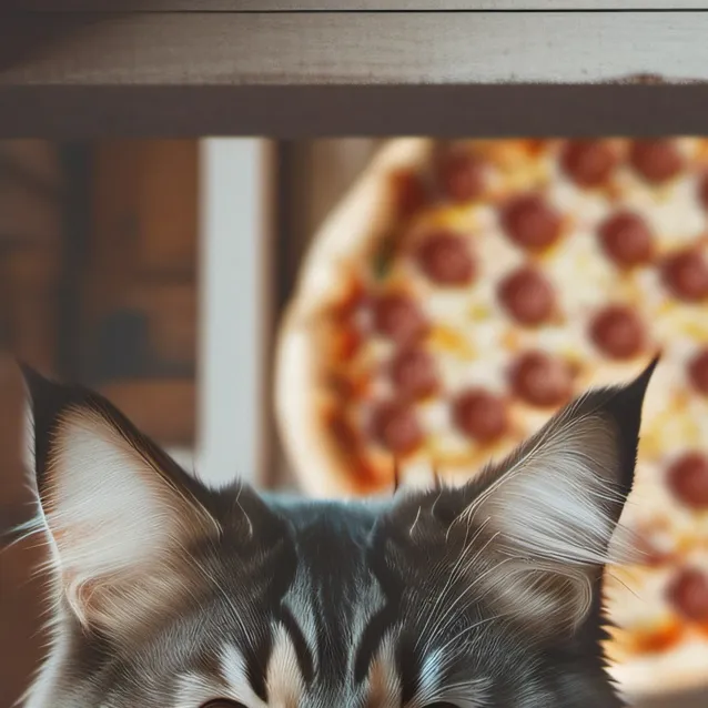 chat with ai character: cat want pizza