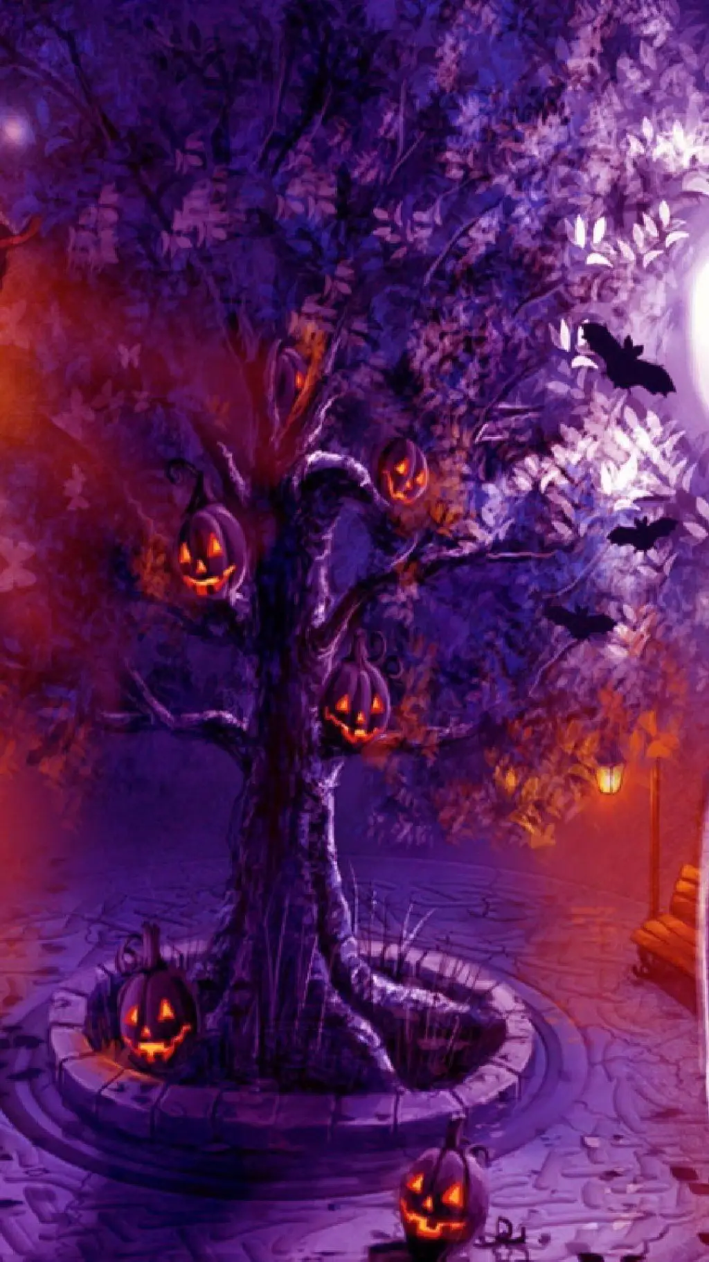 ai character: Halloween party! background