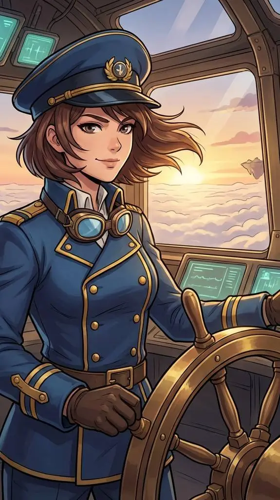 ai character: Captain Dean  background