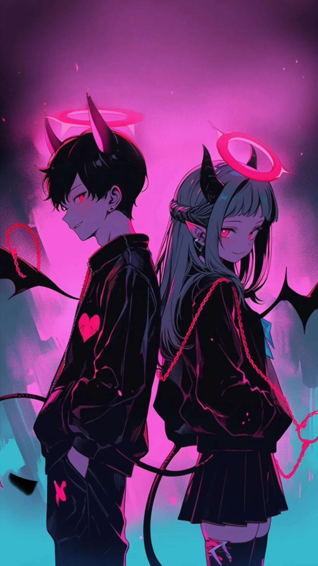 ai character: Lexi and Liam  background