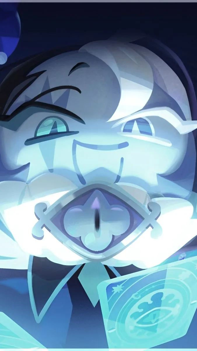 ai character: Shadow milk cookie background