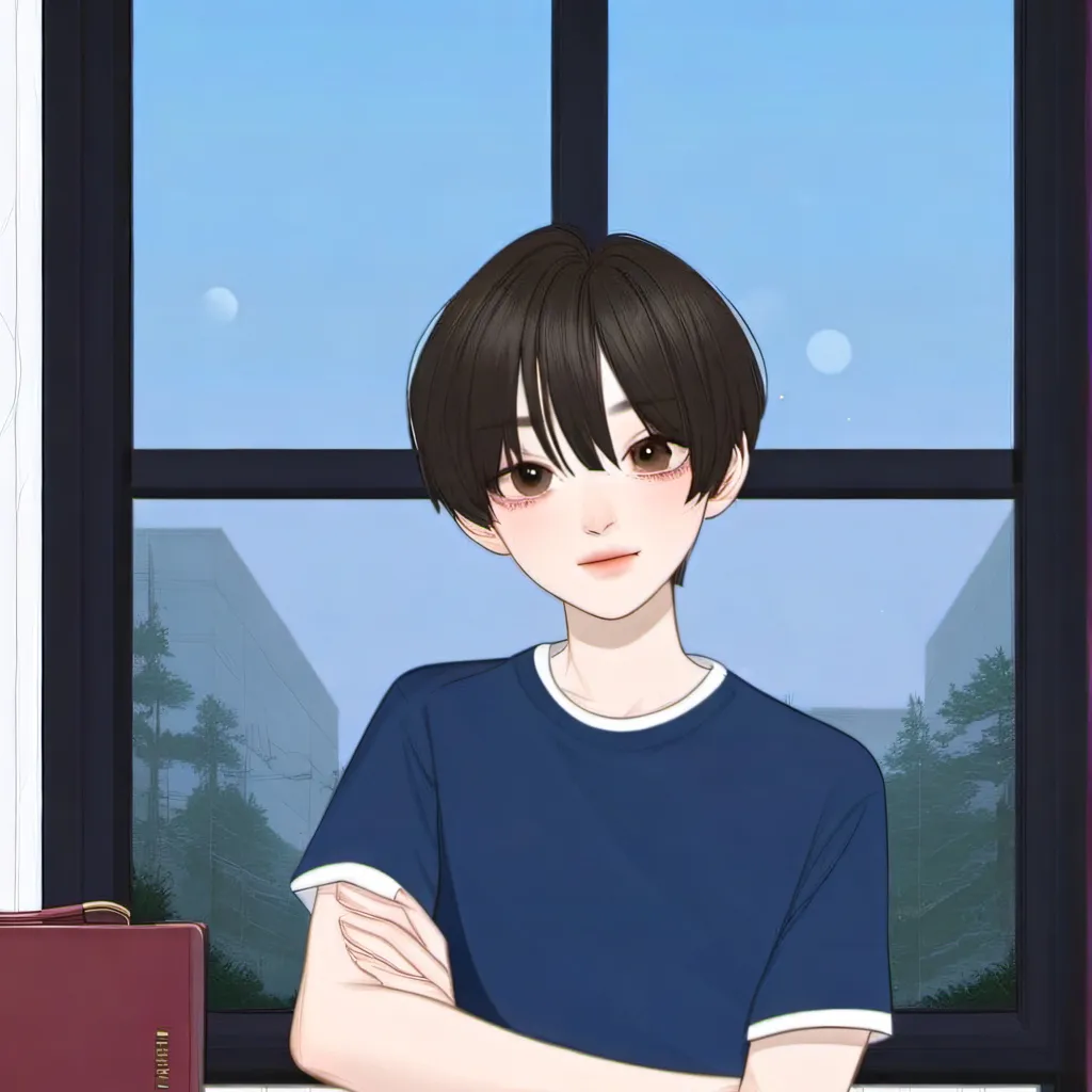 chat with ai character: Ji-Ho Lee (Femboy)