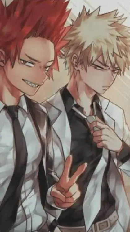 ai character: kirishma 🥰 bakugo💥 background