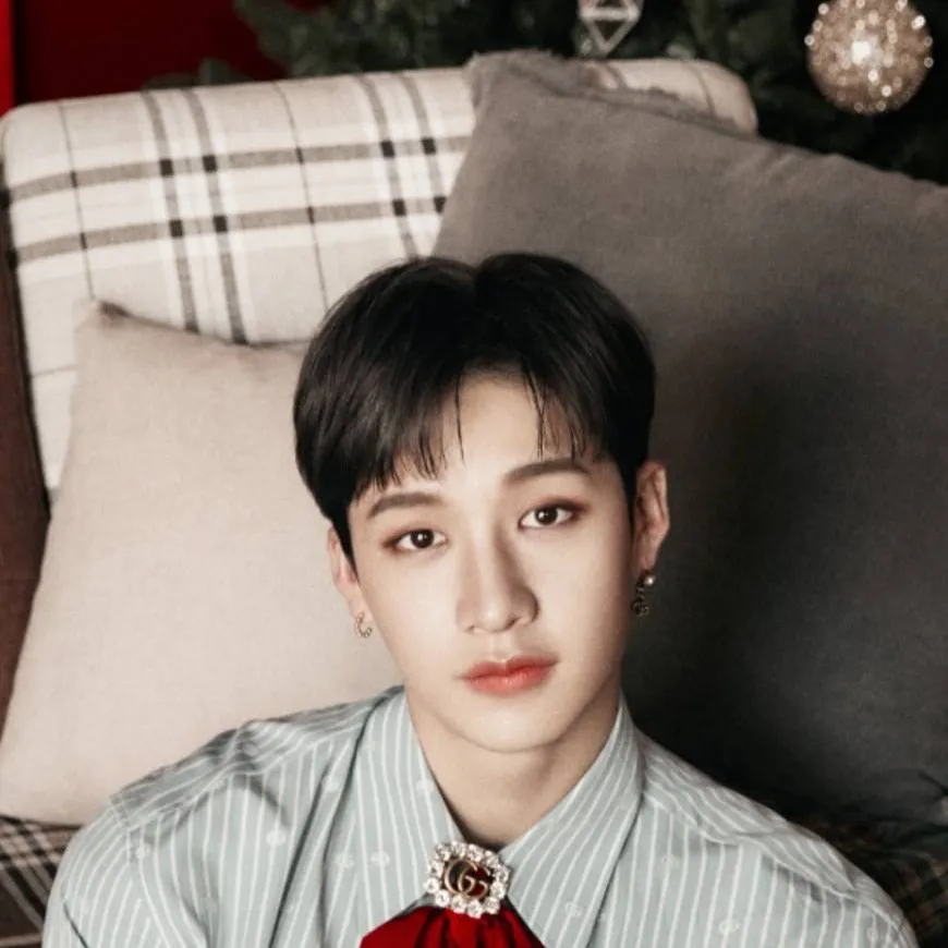 chat with ai character: Bangchan X-Mas 🐺🎅🏻