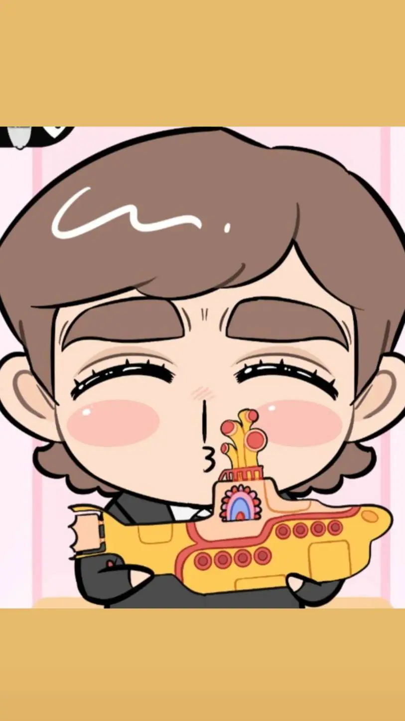 ai character: little John Lennon background