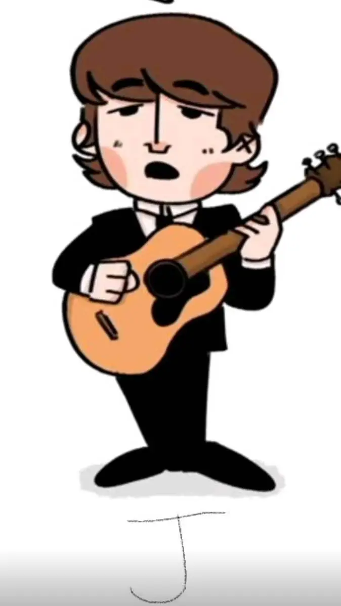 ai character: pocket John Lennon background