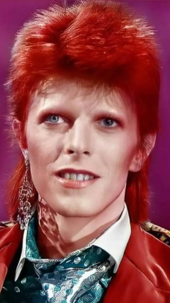 ai character: David Bowie  background