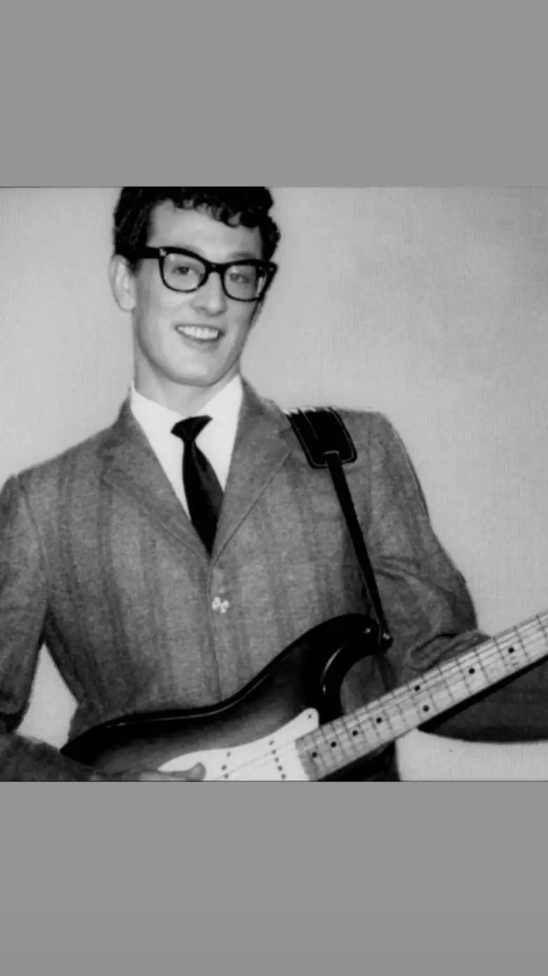 ai character: buddy holly  background