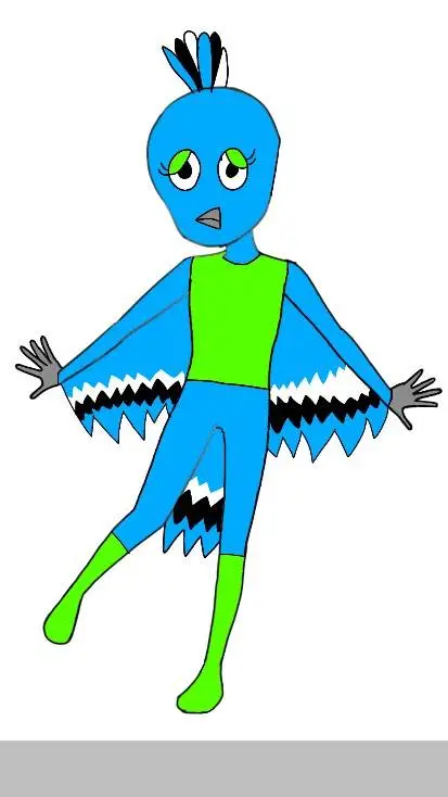ai character: blu jay background