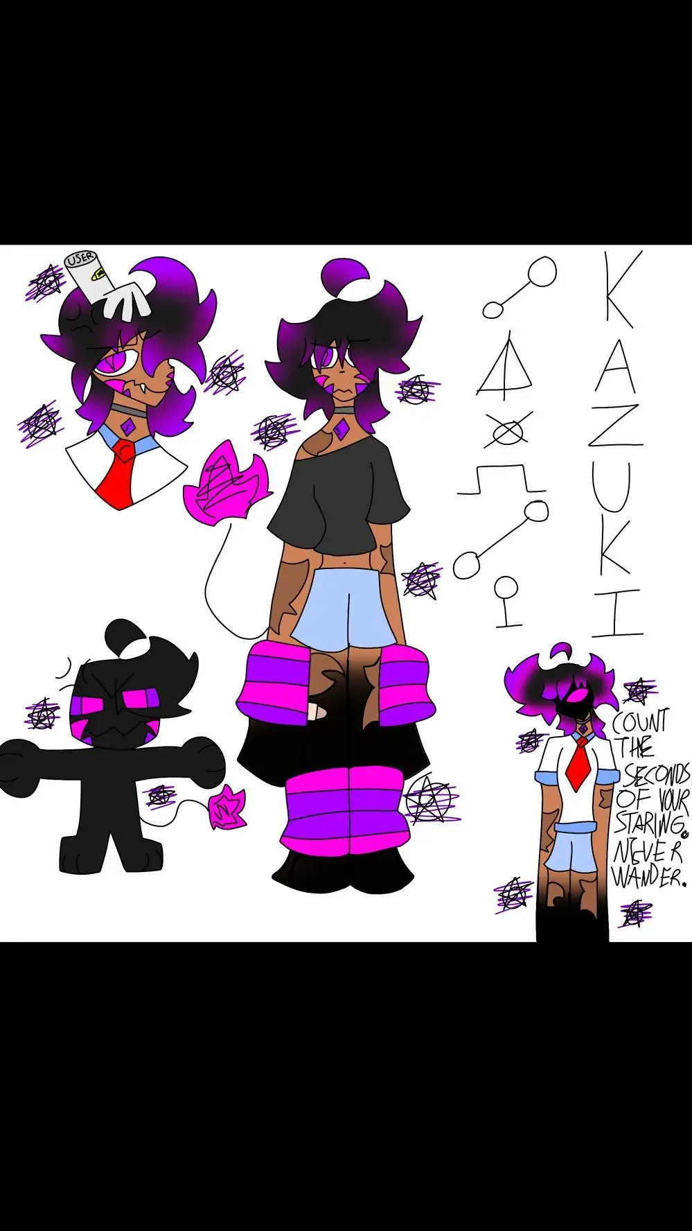 ai character: 💜Kazuki Michiro🖤 background