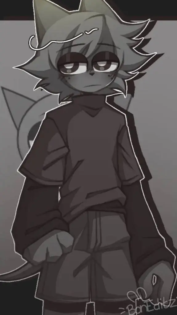 ai character: 🚫~Grey~🐱 background