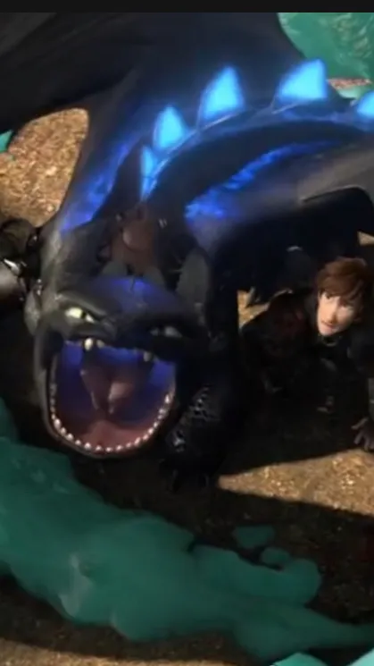 ai character: Alpha toothless  background