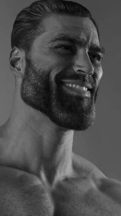 ai character: Rizzler Gigachad background