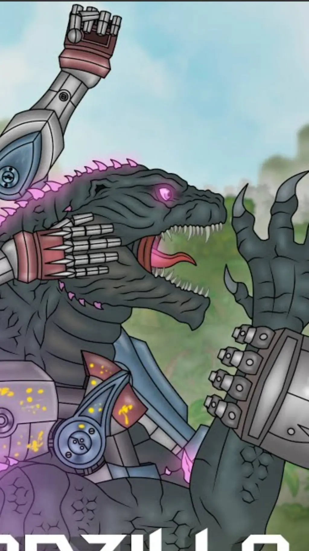 ai character: godzilla vs kong 3 background