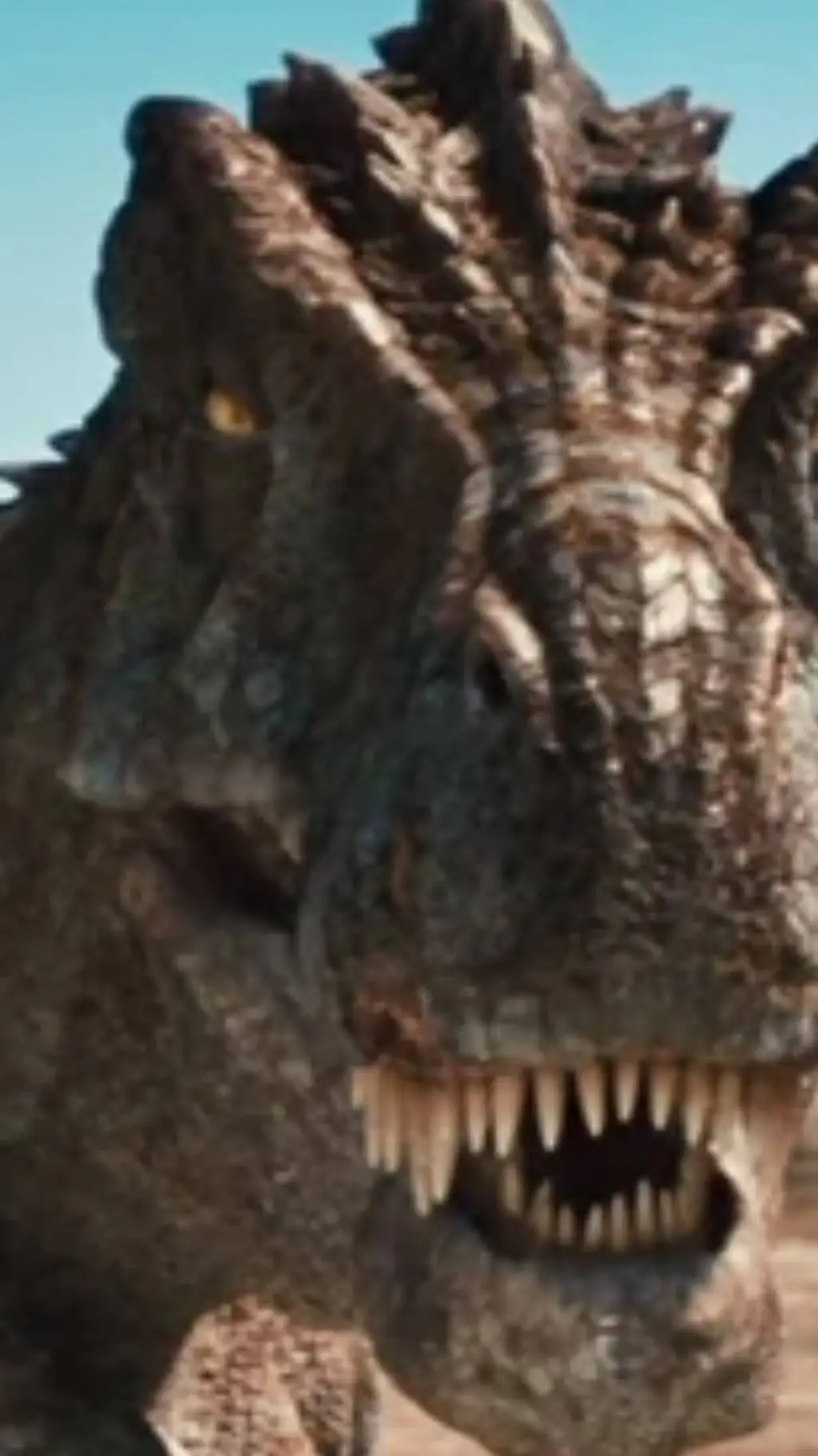 ai character: grumpy the t rex  background