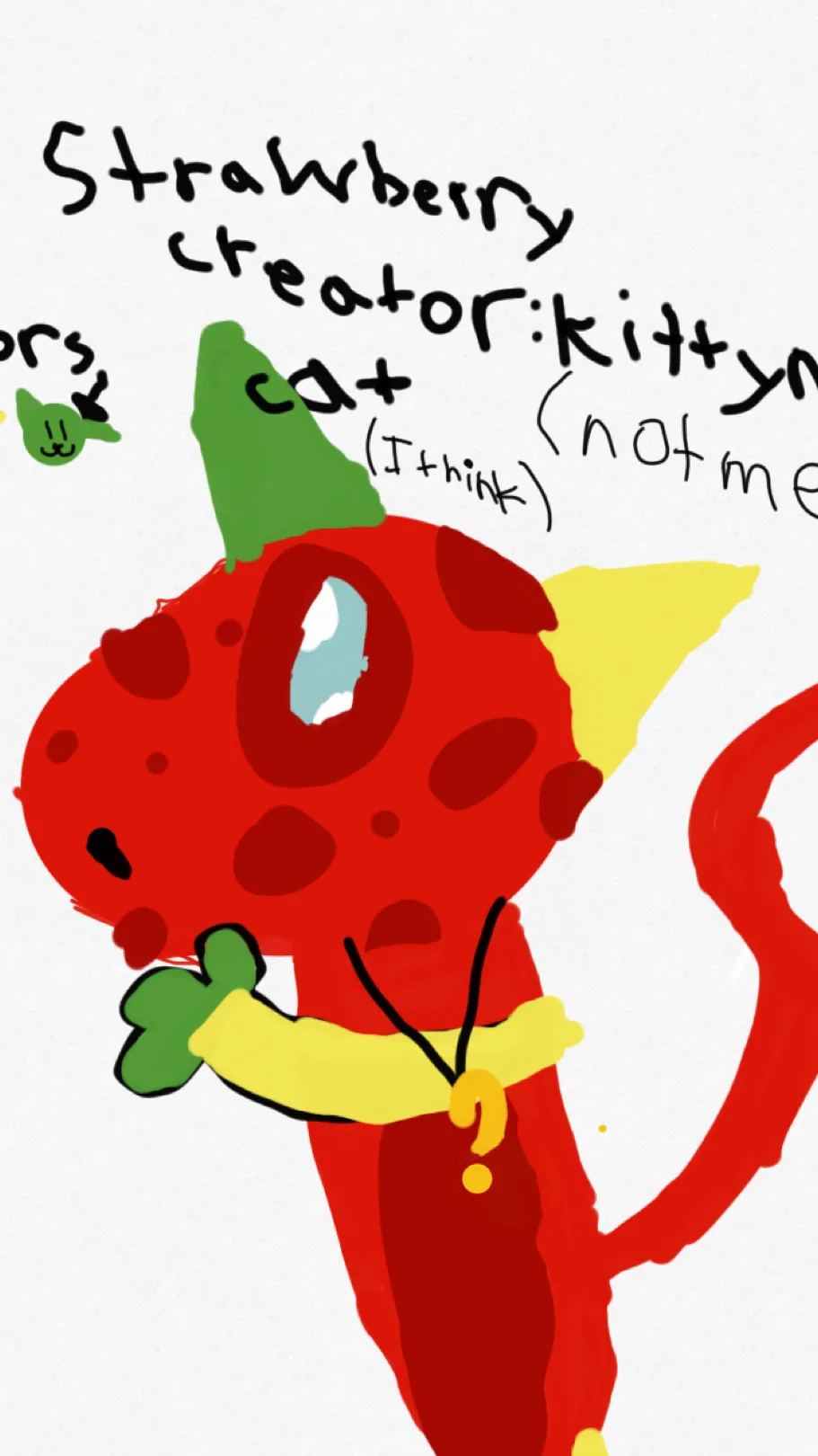 ai character: Strawberry  background