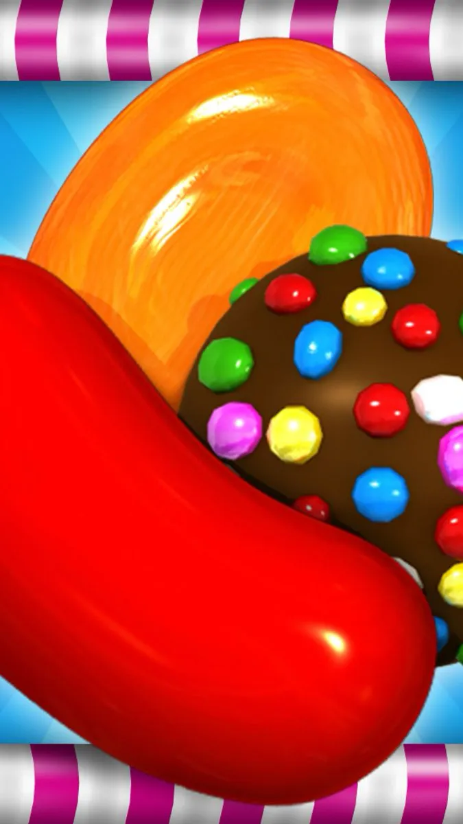 ai character: Candy crush background